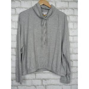 $138 Calme Johnny Was Heather Gray Hachi Mock Neck Pullover Sweater Large NEW